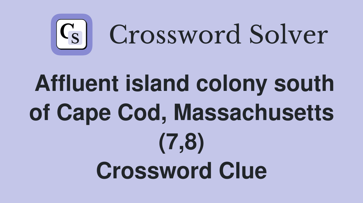 cape cod tourist spot crossword clue